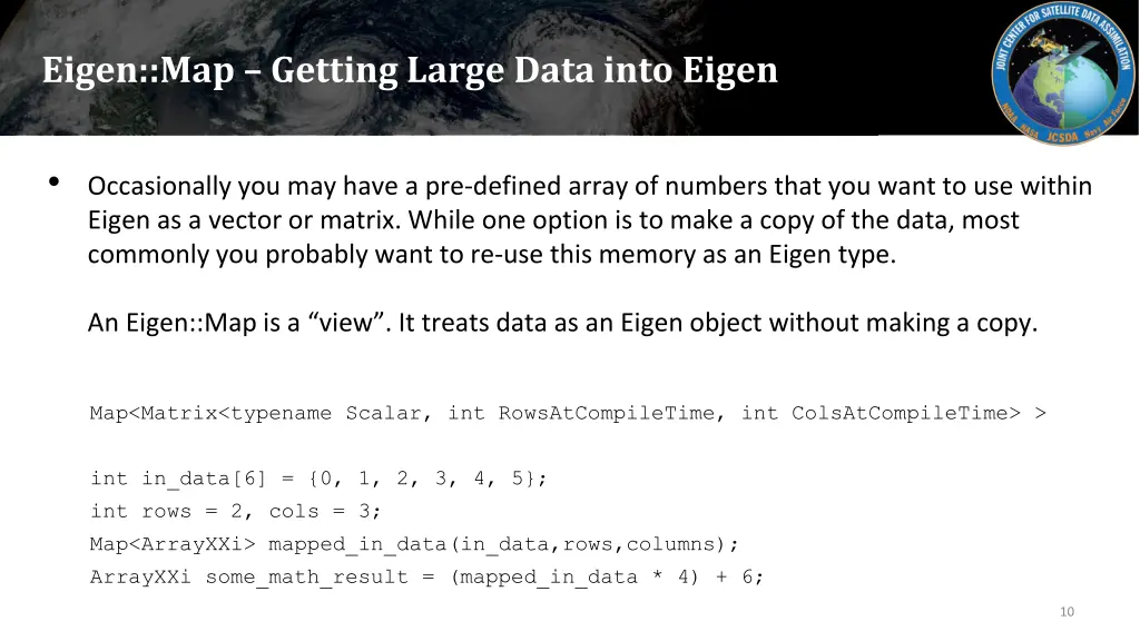 eigen map getting large data into eigen