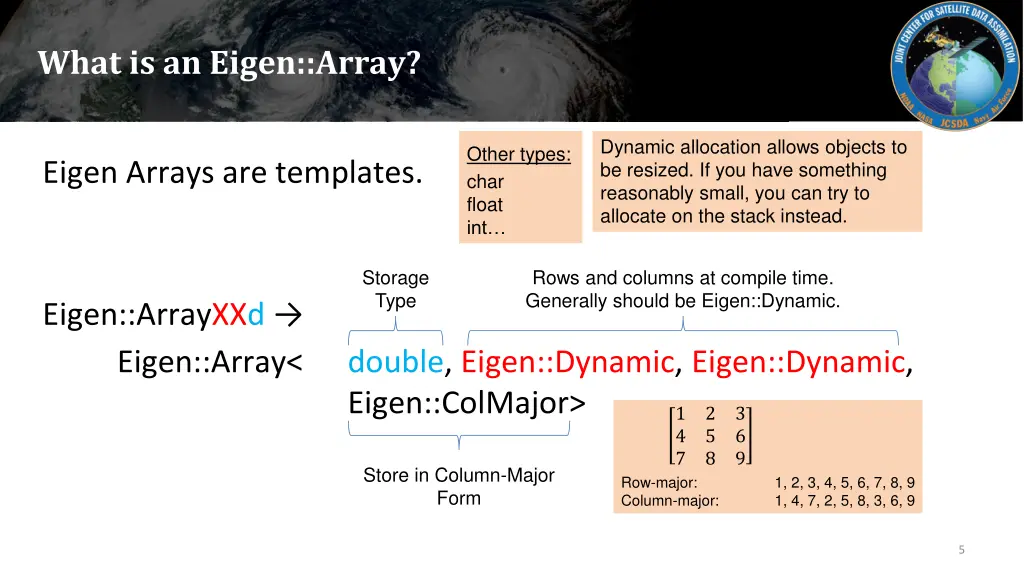 what is an eigen array