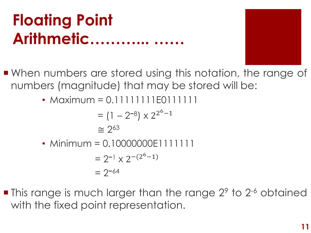 floating point arithmetic 5