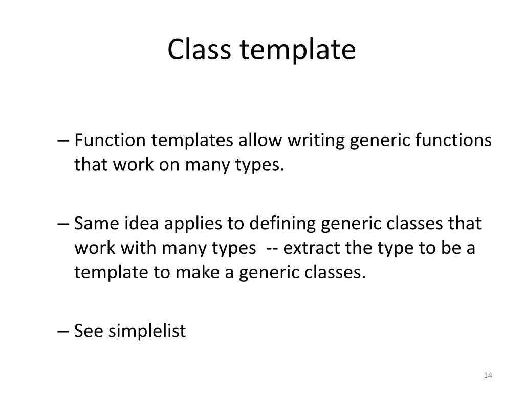 class template