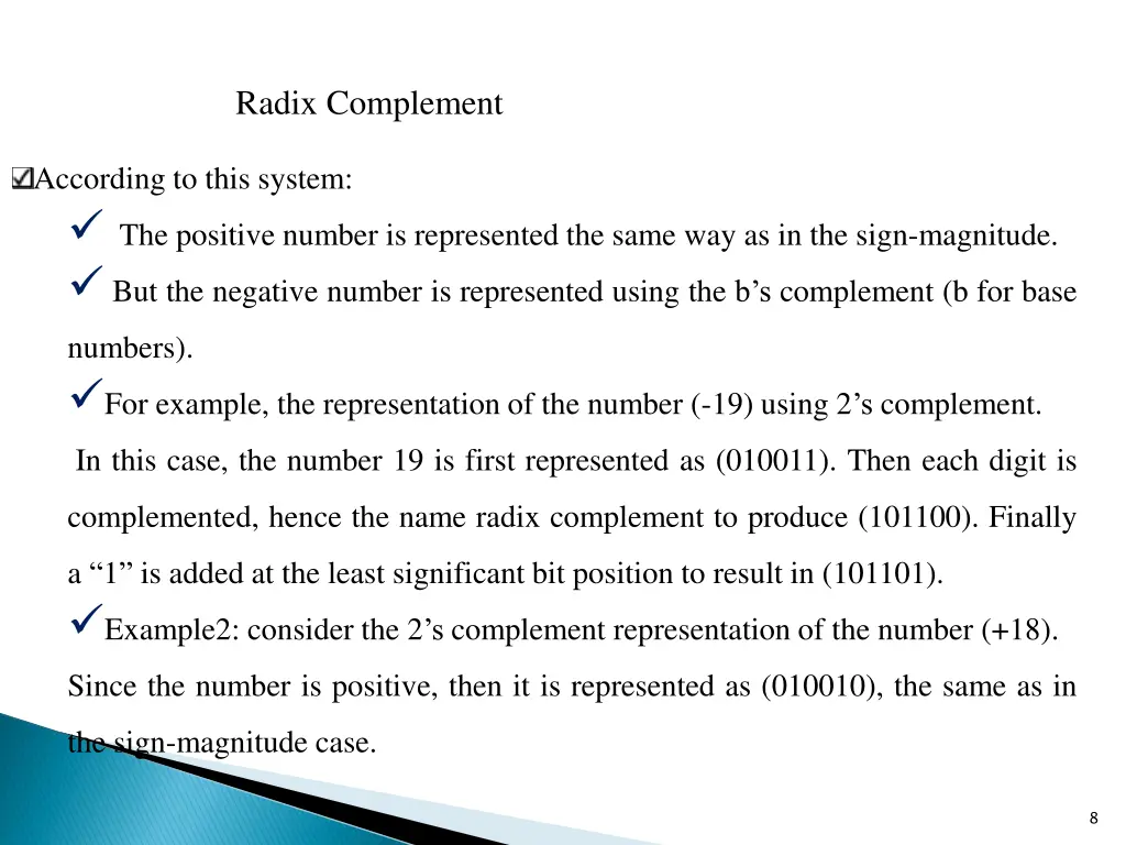 radix complement