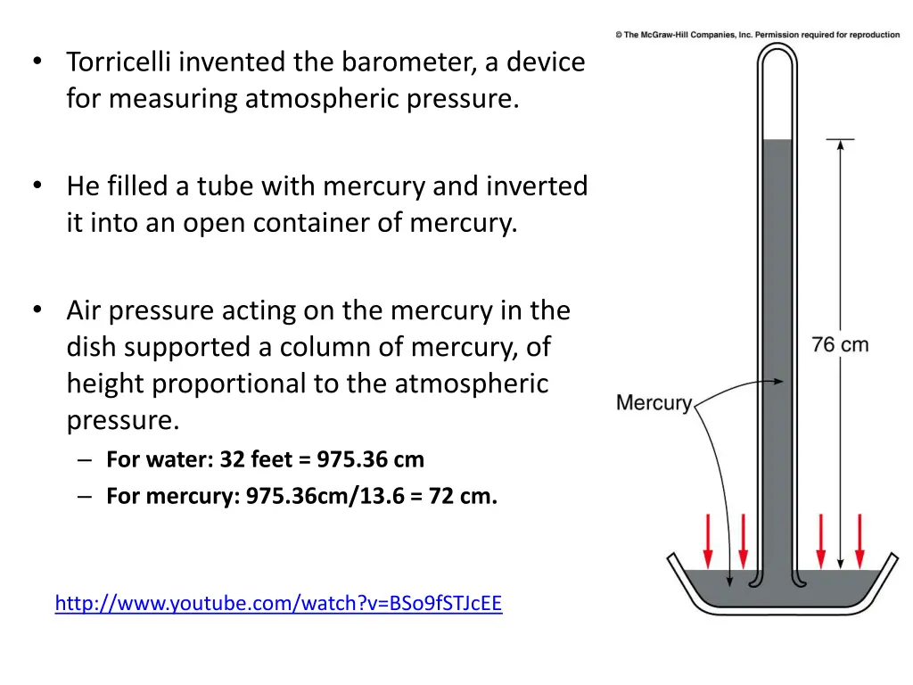 torricelli invented the barometer a device