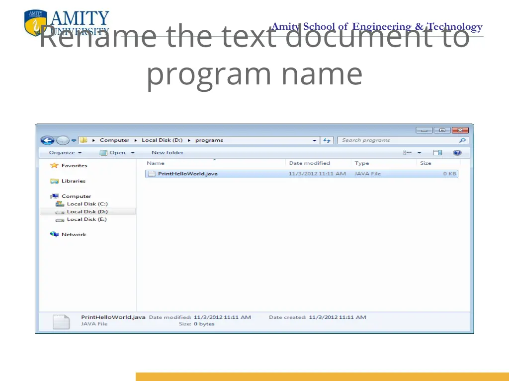 rename the text document to program name