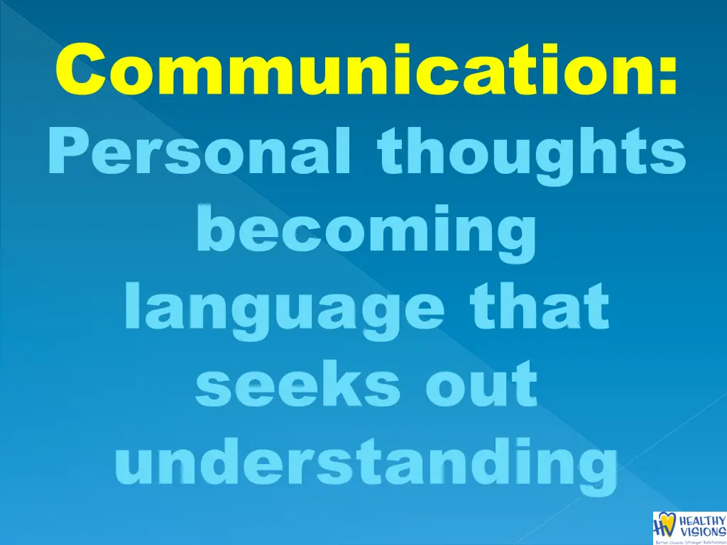 communication personal thoughts becoming language