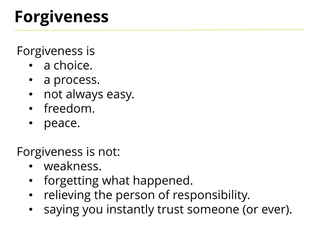 forgiveness 1