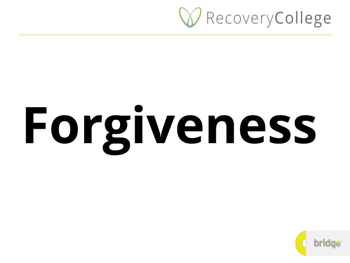 forgiveness