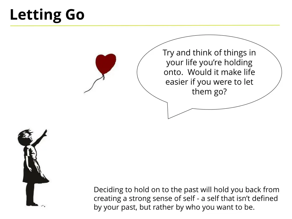 letting go