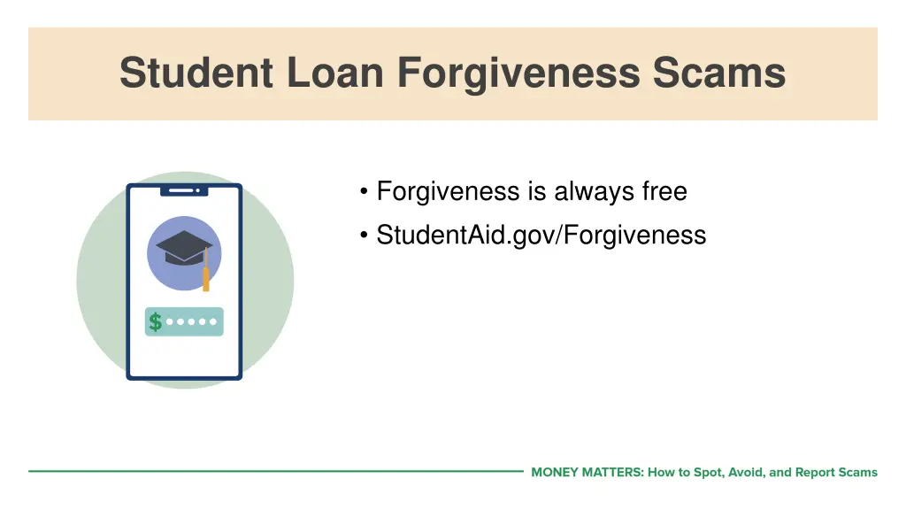 student loan forgiveness scams