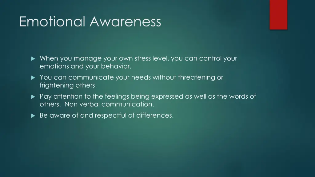 emotional awareness