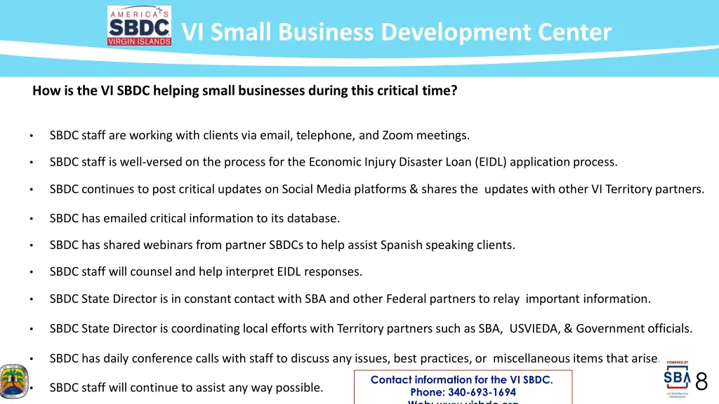 vi small business development center