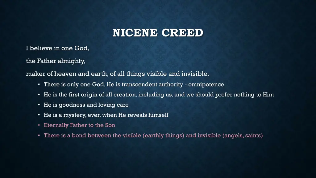 nicene creed 1