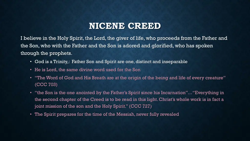 nicene creed 5