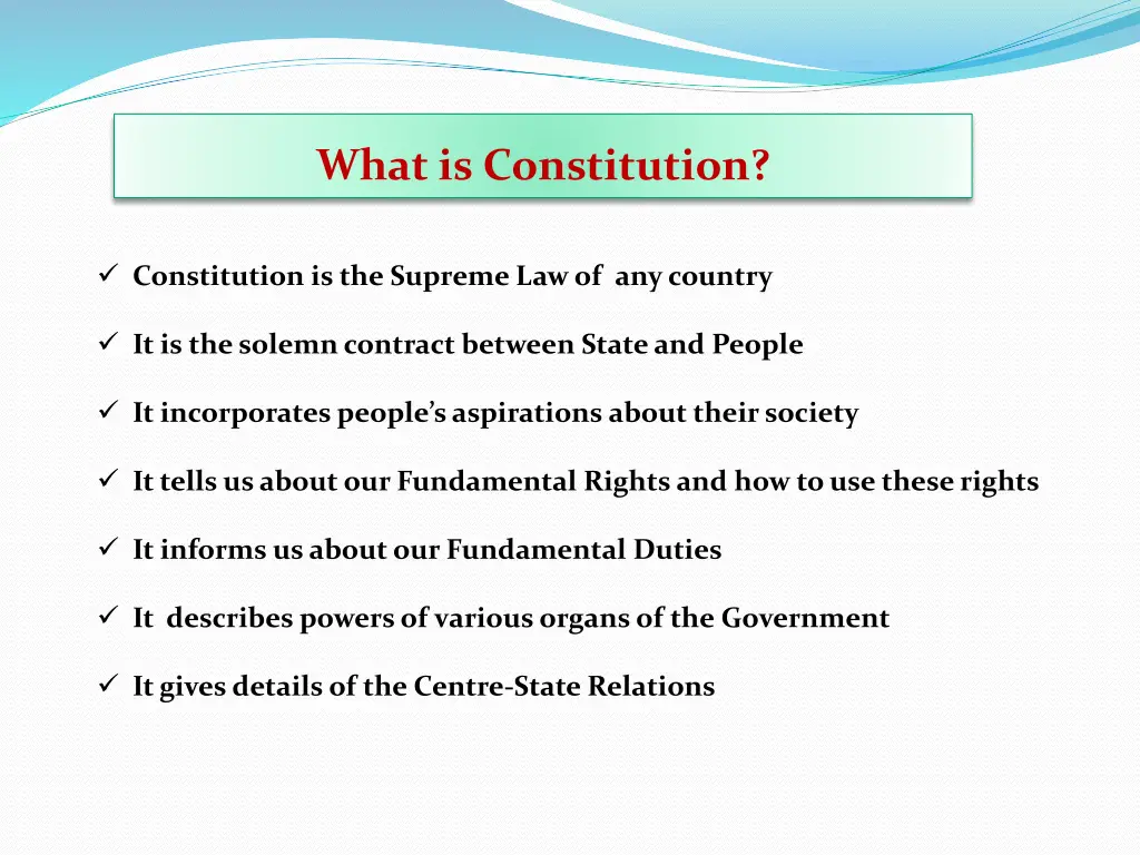 what is constitution