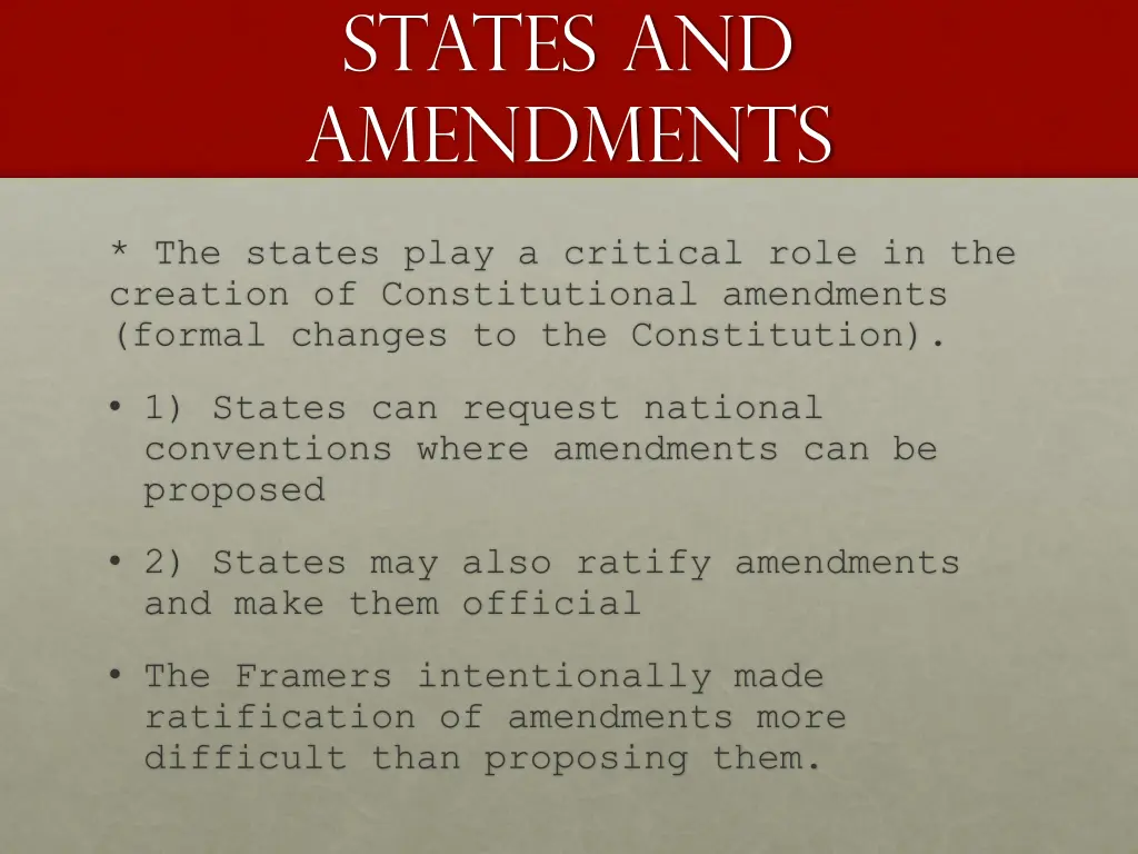 states and amendments