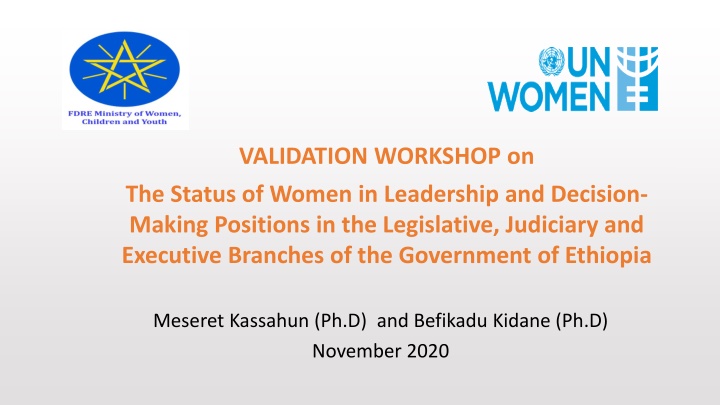 validation workshop on the status of women