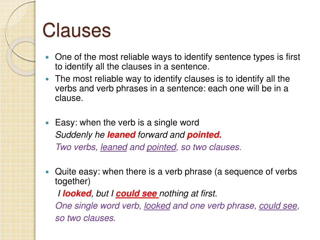 clauses