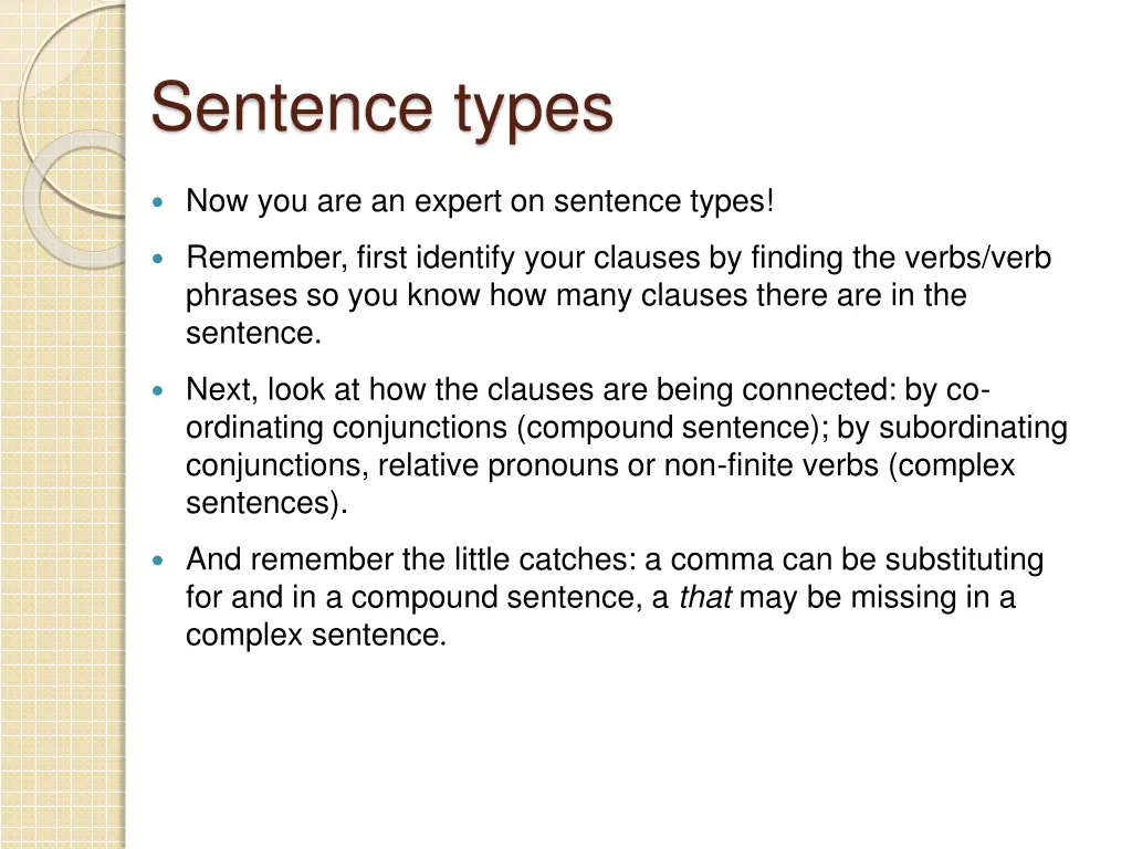 sentence types