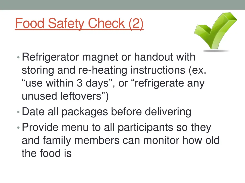 food safety check 2