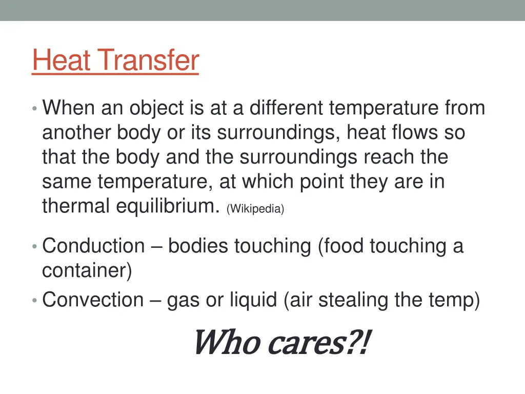 heat transfer