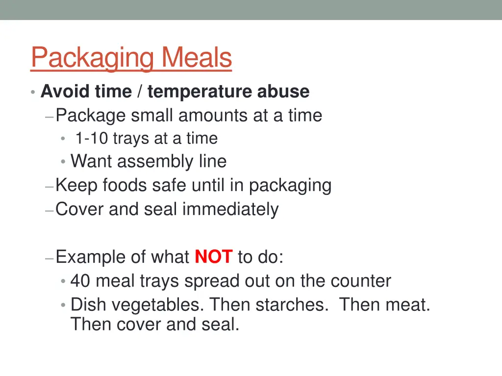 packaging meals avoid time temperature abuse