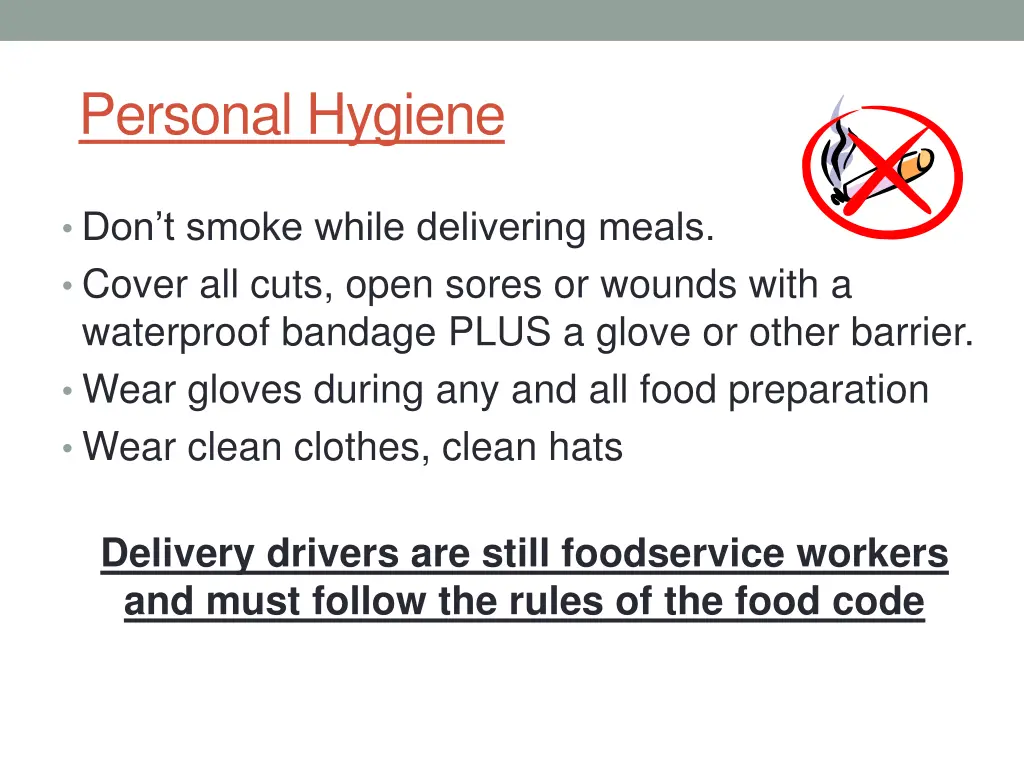 personal hygiene