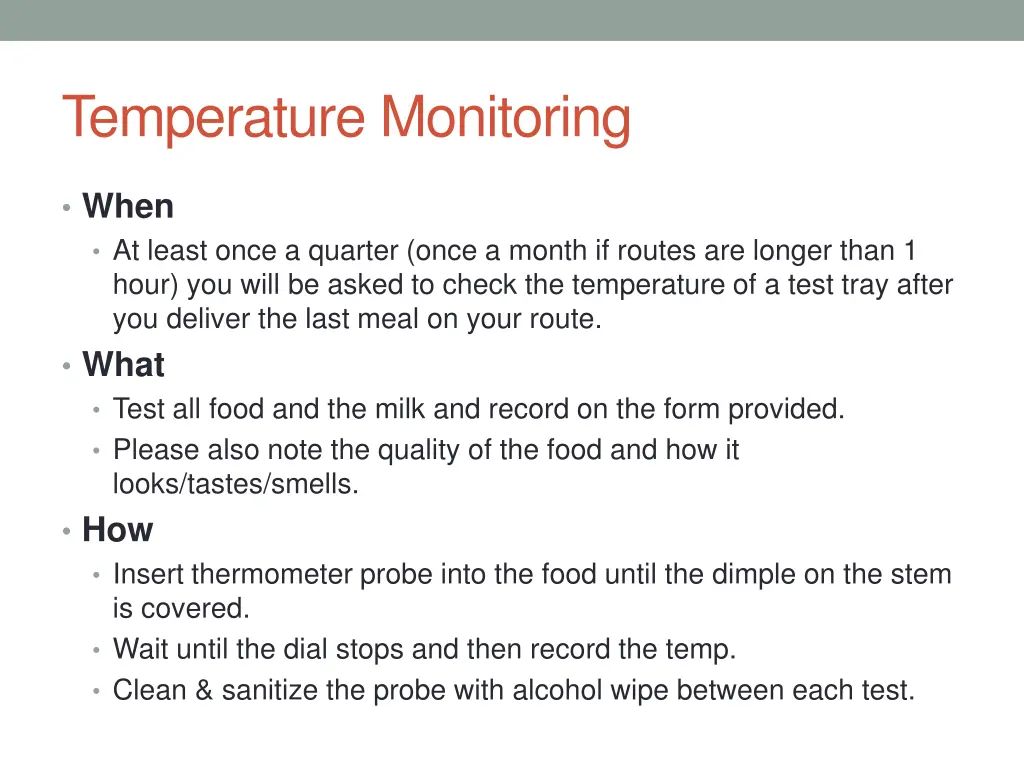 temperature monitoring