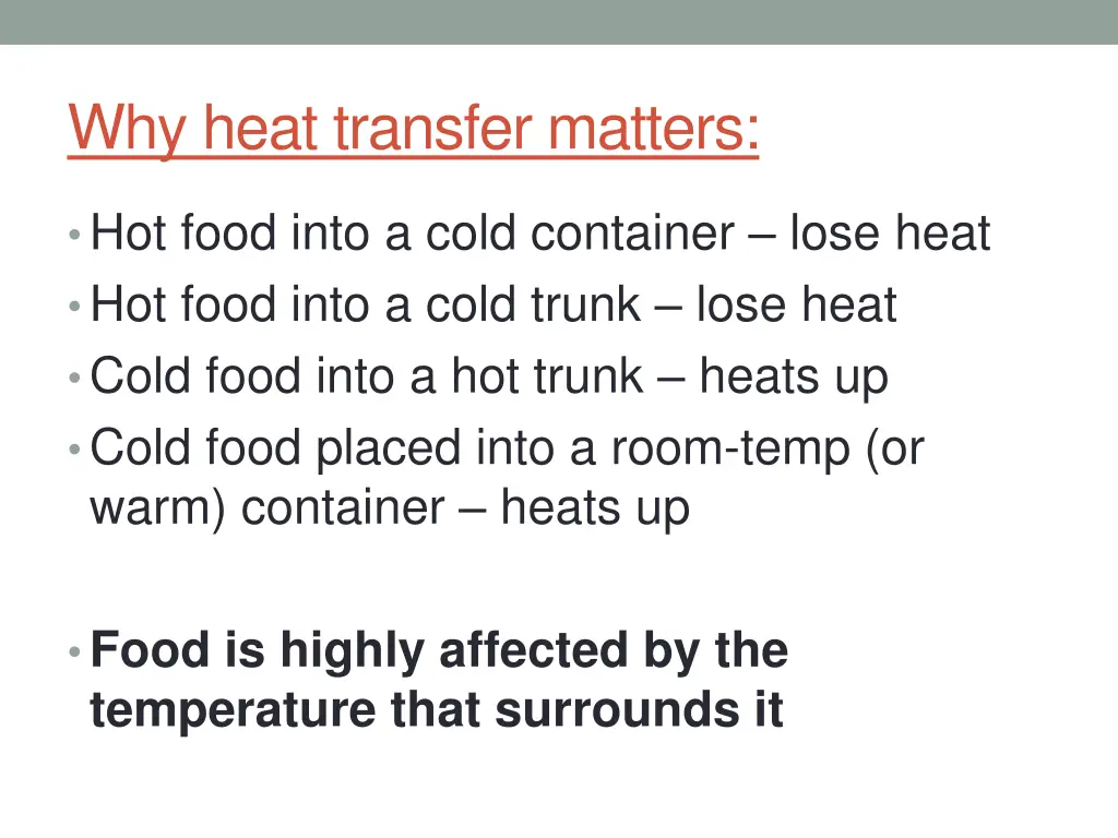 why heat transfer matters