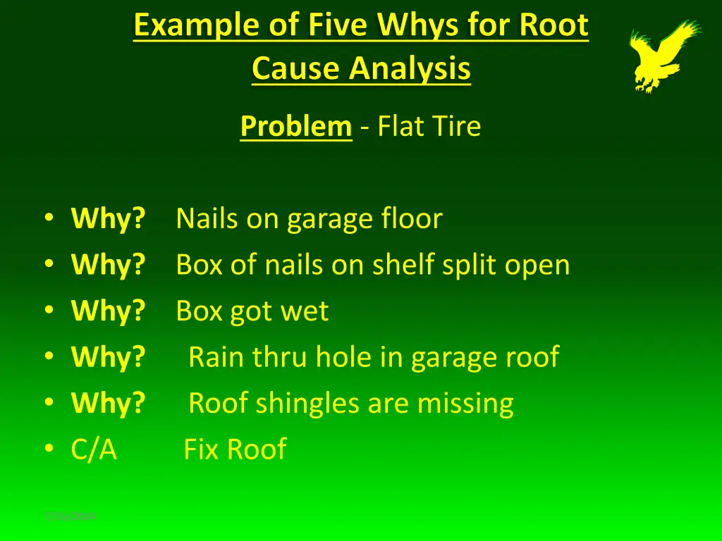 problem flat tire