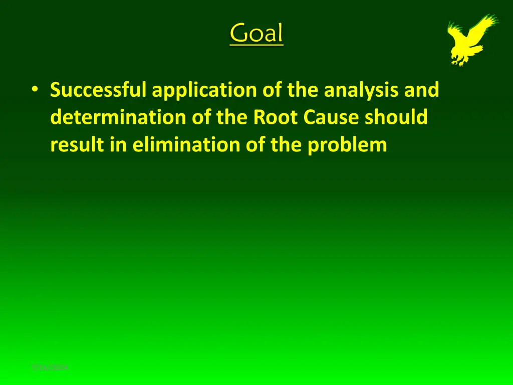 successful application of the analysis