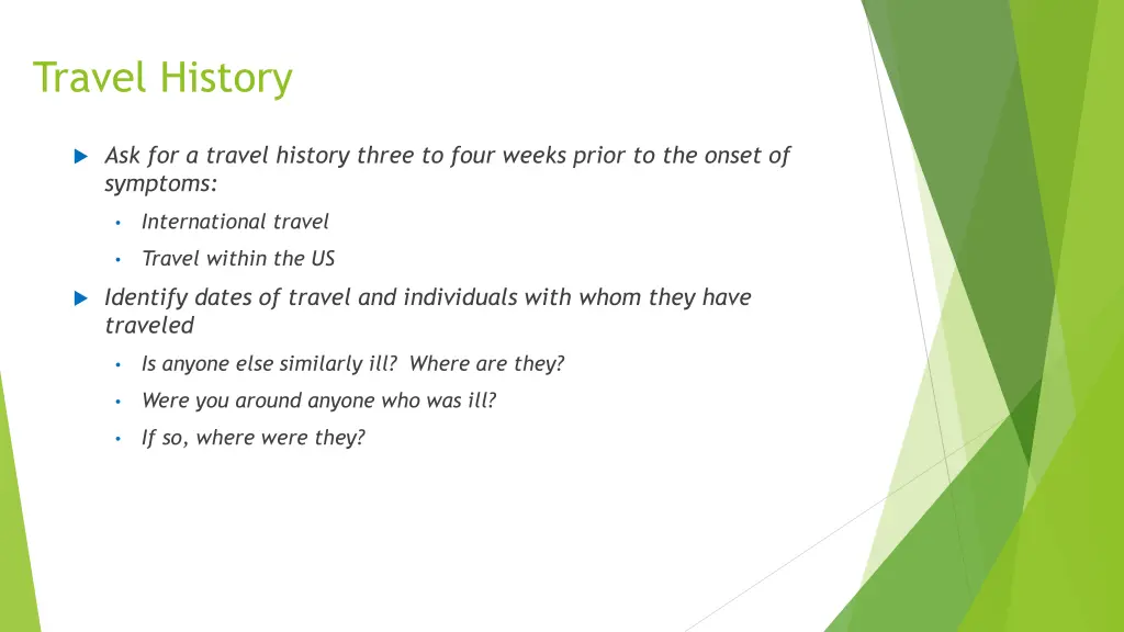 travel history