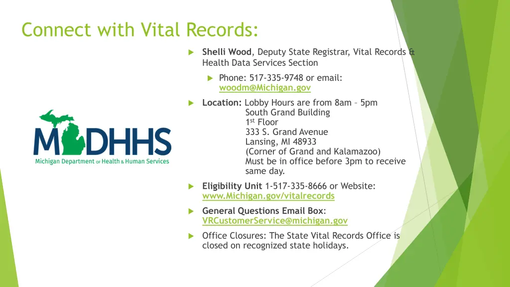 connect with vital records