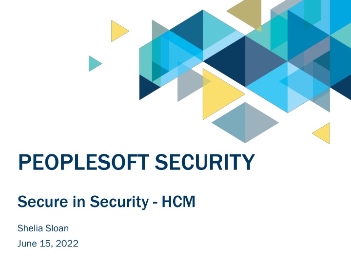 peoplesoft security