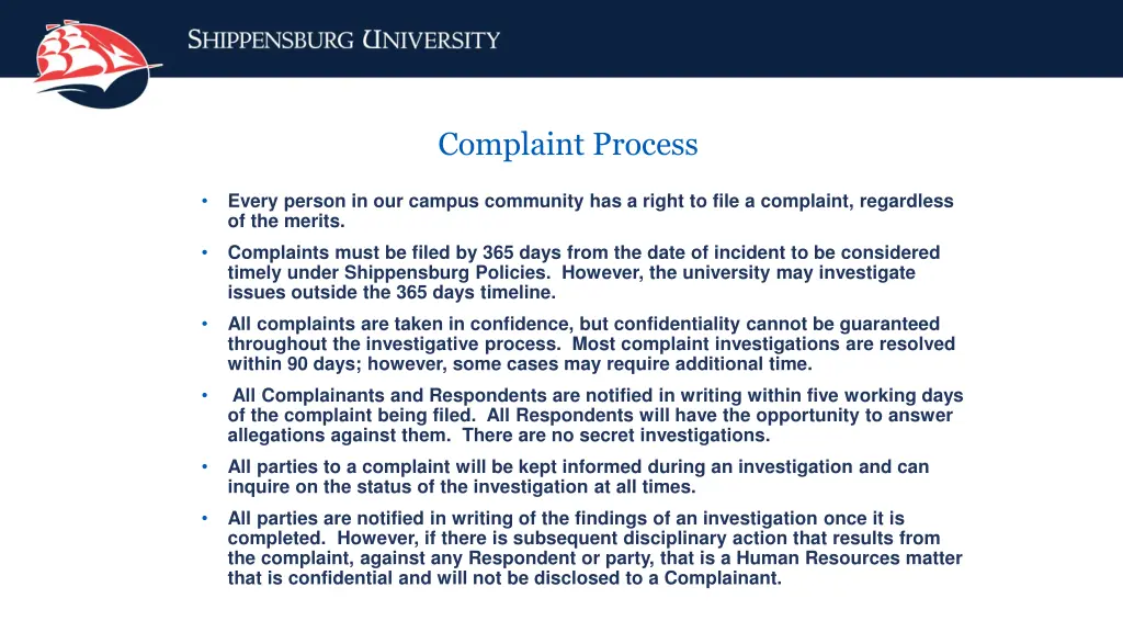 complaint process