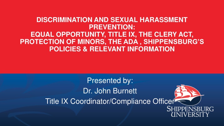 discrimination and sexual harassment prevention