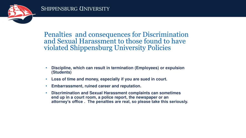 penalties and consequences for discrimination