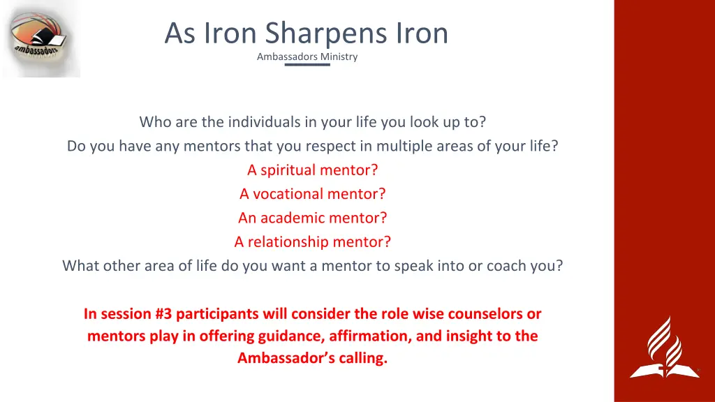 as iron sharpens iron ambassadors ministry