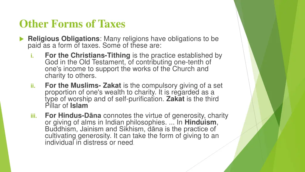 other forms of taxes