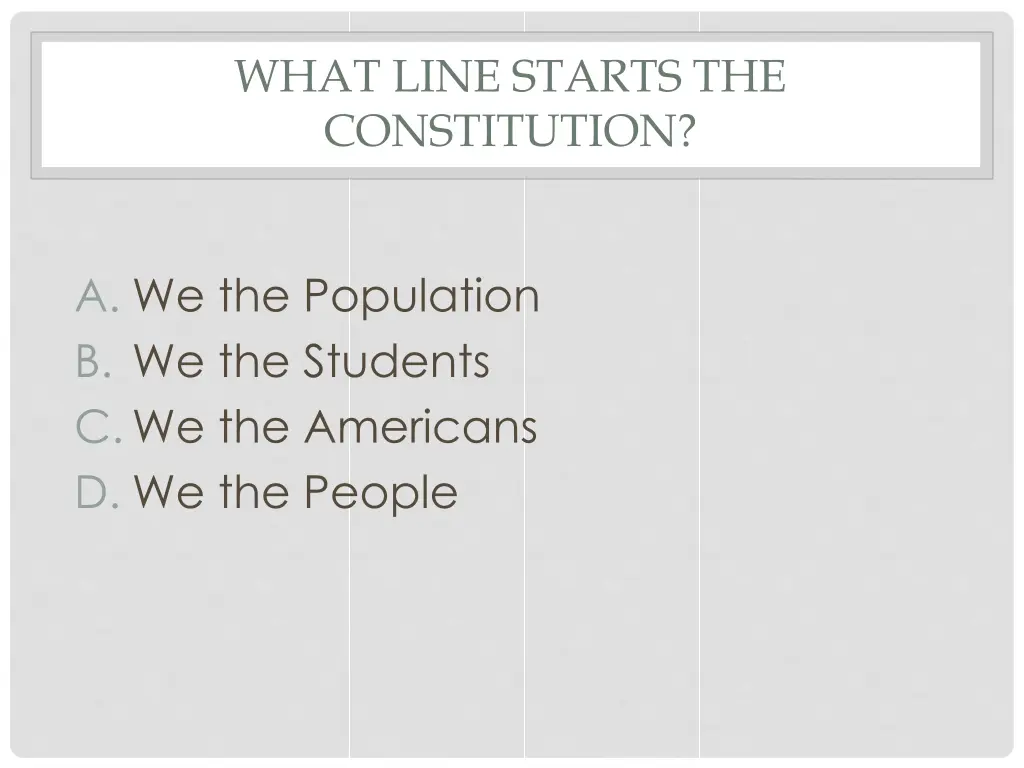 what line starts the constitution