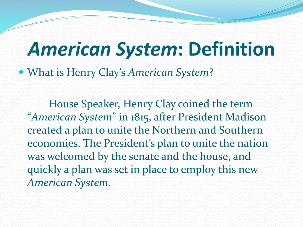 american system definition