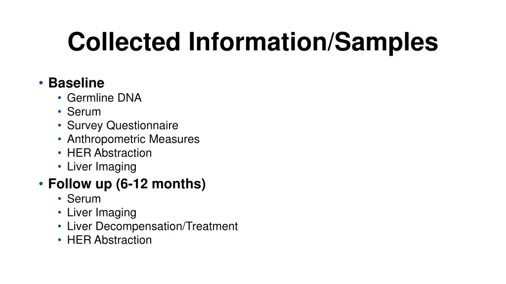 collected information samples