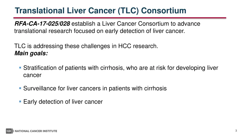 translational liver cancer tlc consortium