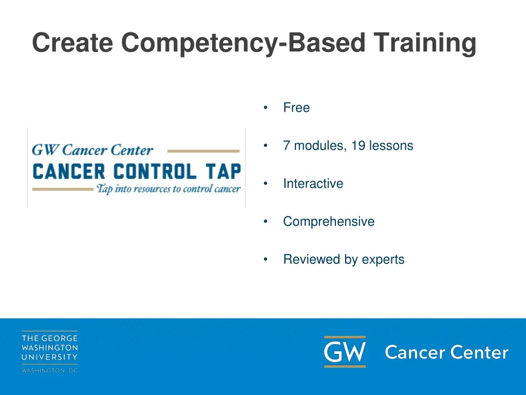 create competency based training