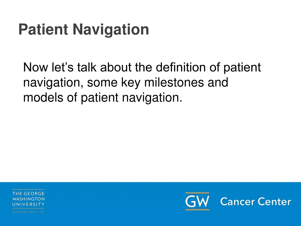 patient navigation