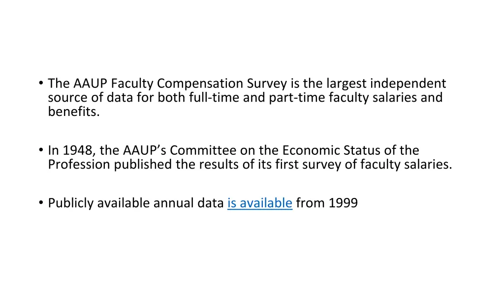 the aaup faculty compensation survey