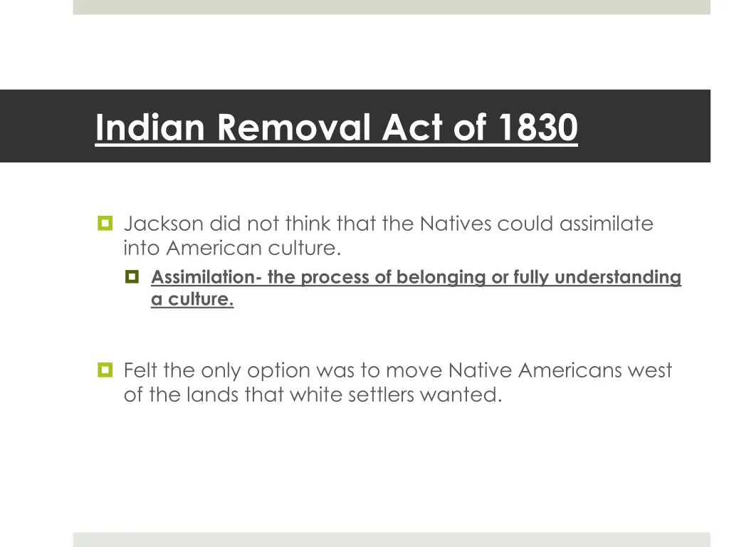 indian removal act of 1830