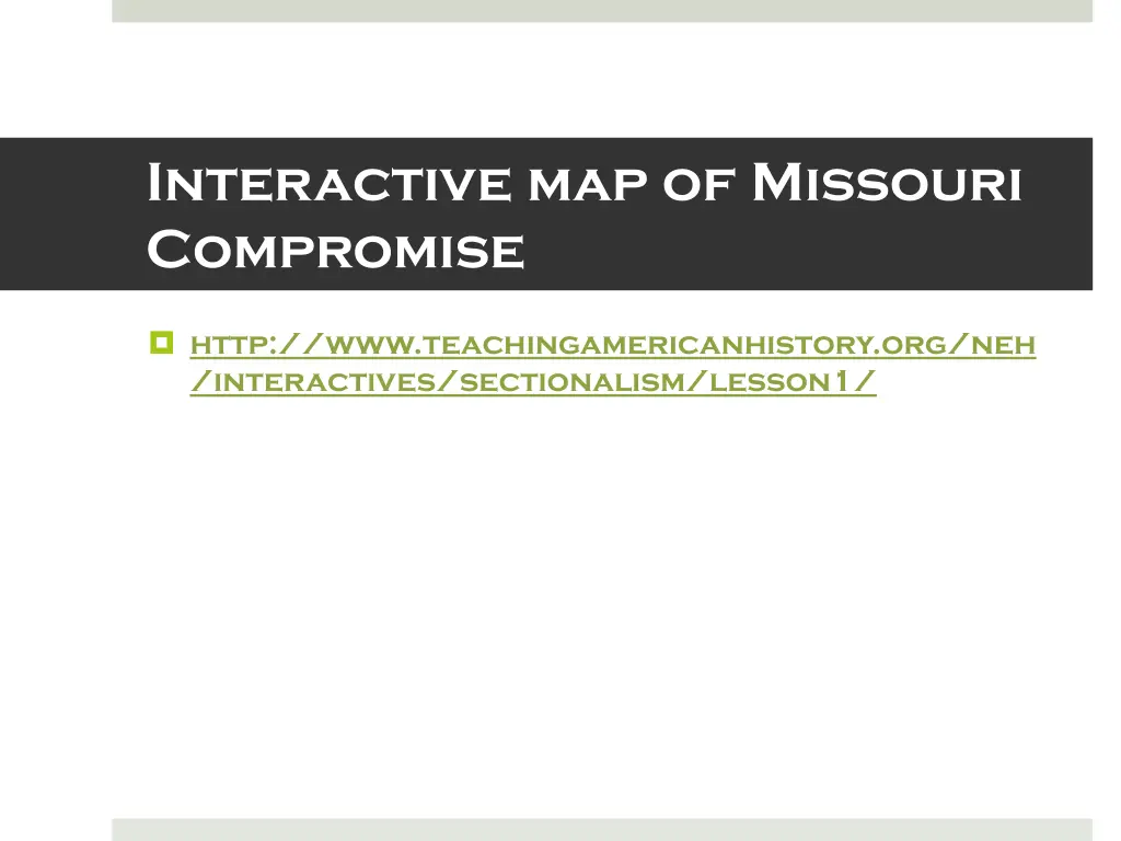 interactive map of missouri compromise