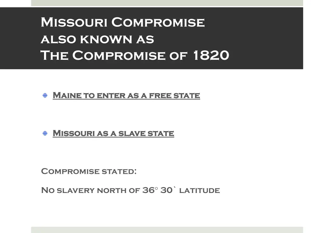 missouri compromise also known as the compromise