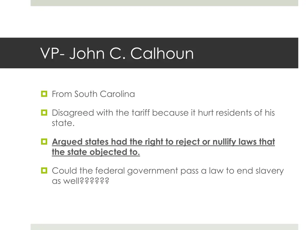 vp john c calhoun