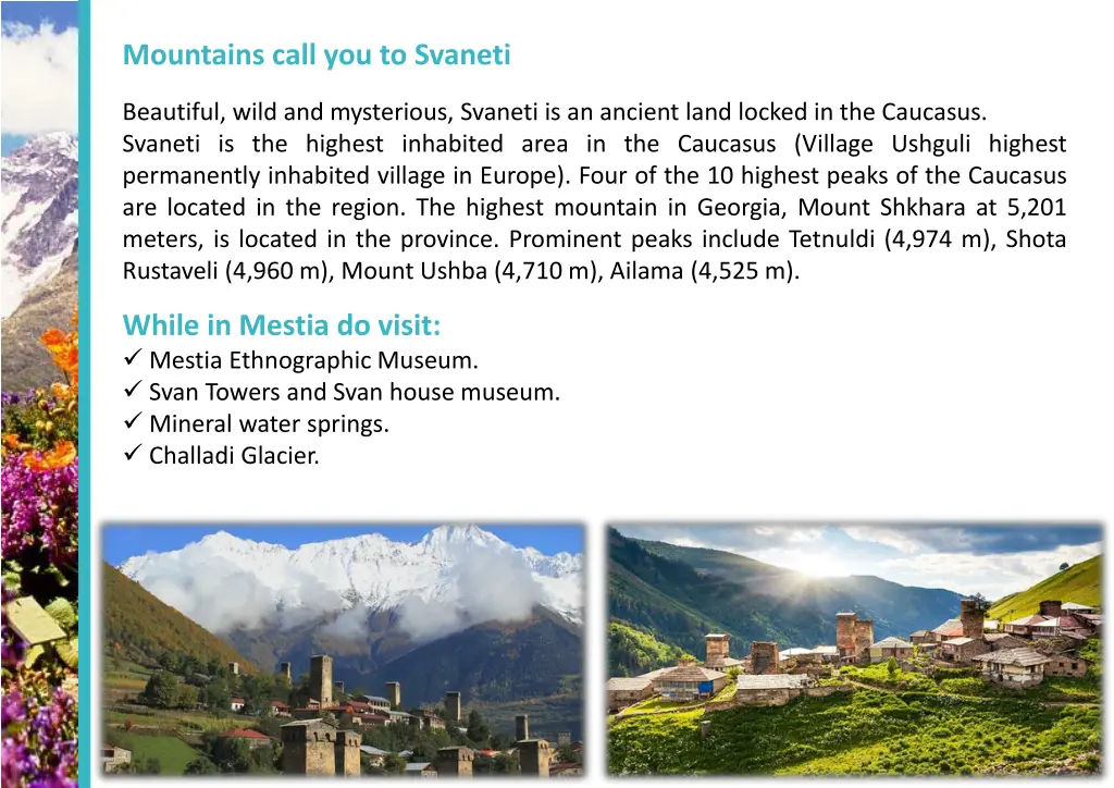 mountains call you to svaneti