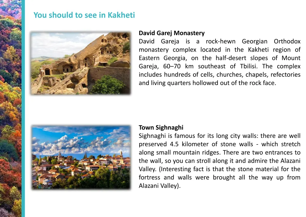 you should to see in kakheti